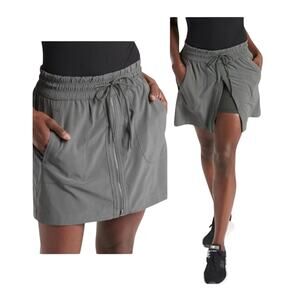 Athleta Expedition Front Zip Sporty Herb Olive Activewear Skort Size 6